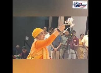 दीदी मां मंदाकिनी की राम कथा से पूर्व प्रभु श्रीराम दरबार की भव्य आरती | The Dolphin News| Kanpur|Alok Agarwal